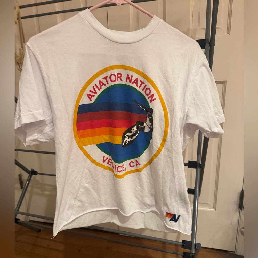 aviator nation white shirt